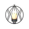 Modern Round Metal Wall Hung Candle Holder Living Room Party Decoration Geometric Wall Hung Candle Holder Crafts Home Decoration