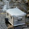 Mountain Outdoor Aluminum Storage Box with Wheels and Pull Rod for Camping Gear and Car Trunk