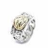 [Silver One] Si Miraculous Medal Virgin Mary Chain-style Ring Sterling Silver 925 Ring Men's [Size 17] Miraculous Medal Christian Christ