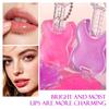 Julystar Portachiavi Balsamo Labbra Lucido Lucidalabbra Trasparente Rosa Idratante Lunga Durata Labbra Luminose Trucco per Donne Ragazze