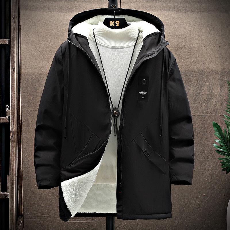 Men's Mid-Length Hooded Trench Coat - Autumn Casual Thin Design