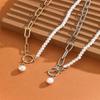 Vintage Gold Color Multiple Styles Imitation Pearl Necklace For Women Boho Trendy Multi-Layer Crystal Pendant Necklaces Jewelry