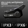 Bluetooth Hodetelefon Motorsykkelhjelm Intercom Headset 1000M For 2 Førere Intercomunicador Moto Trådløs Interfon Håndfri Anrop