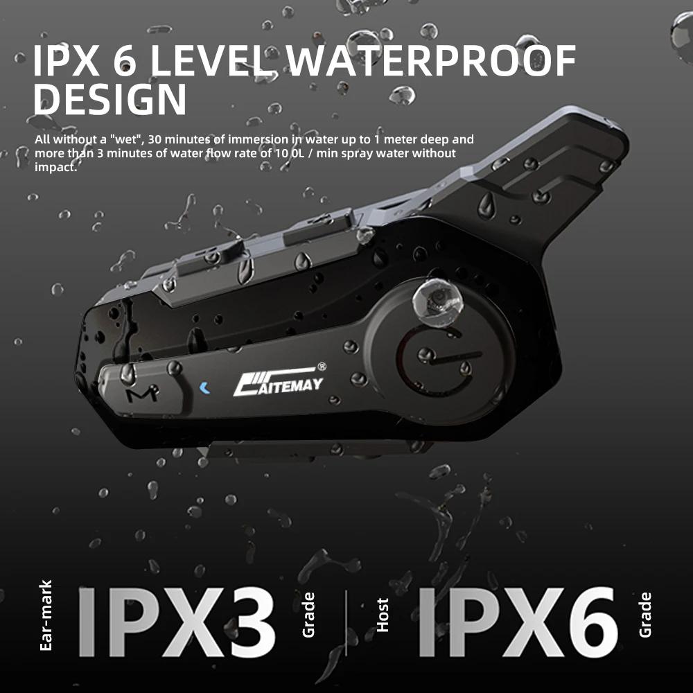 Bluetooth Hodetelefon Motorsykkelhjelm Intercom Headset 1000M For 2 Førere Intercomunicador Moto Trådløs Interfon Håndfri Anrop