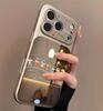 Applicable to iphone11pro a row of small new 11 cartoon large window mobile phone case iPhone11 two-in-one mirror