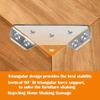 Stainless Steel Corner Brackets with Screws Furniture Corner Connector for Cabinet Angle Support Fixed Metal Brace Fasteners