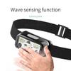 USB Rechargeable LED Headlamp with Wave Sensor for Running and Fishing