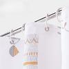 Shower Curtains Painting Print Peva White Bathroom Curtain Waterproof Mildew Proof Modern Style With Hooks For Toilet 200Cm
