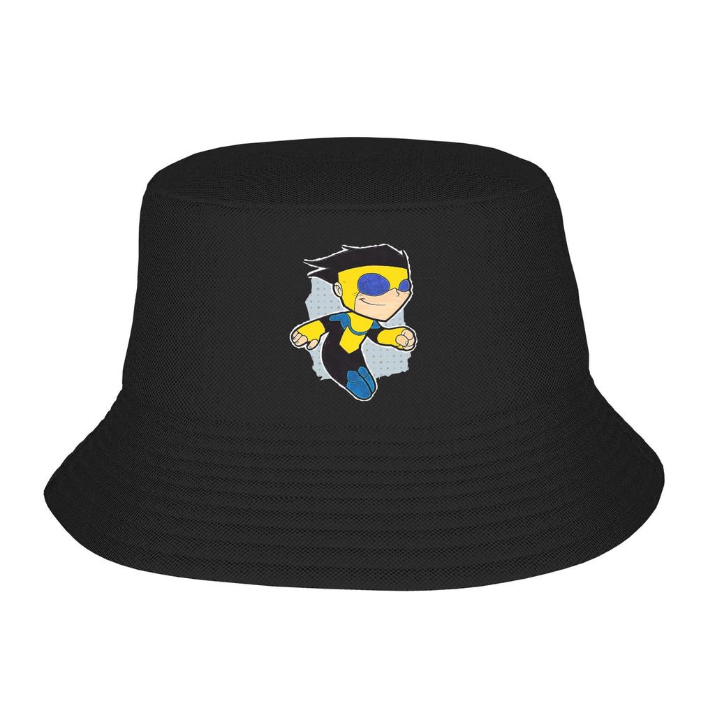 Unisex Bucket Hat Invincible Chibi Omniman Summer Travel Headwear Lightweight Outdoor Sport Fishing Hat Bob Dropshipping