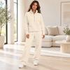 Completo da Donna con Mezza Zip Felpa a Manica Lunga e Pantaloni con Tasche Completo Casual 2 Pezzi