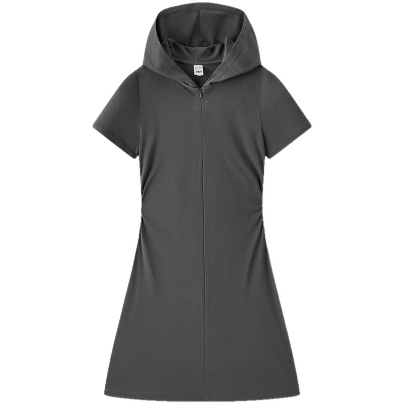 

Мини-платье Semir с капюшоном, имитирующее двухсекционный наряд, с пышными рукавами L