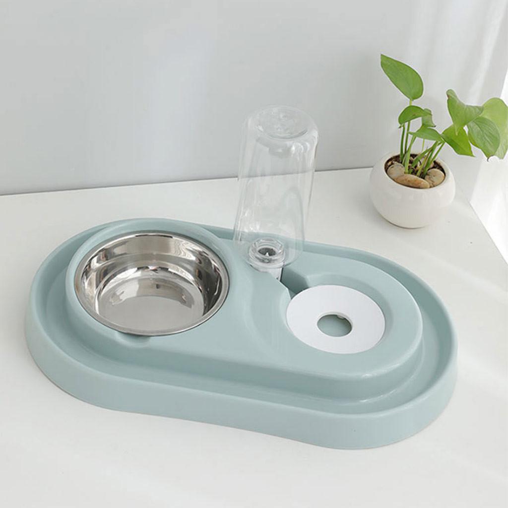 Dual-use Pet Bowl Plastic Bowl Dogs Cat Automatic Bowl Water Dispenser Feeder