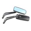 2pcs Motorcycle Rearview Mirror Rectangular Aluminum Alloy Universal Handlebar Mirror for Motorbike