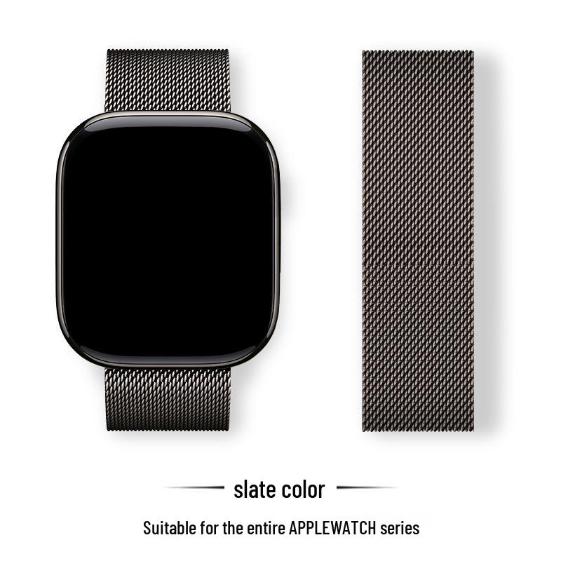 Compatibil cu Apple Watch S10 Brățară Magnetică din Oțel Milanese pentru iWatch 5-9 SE.