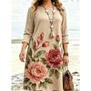 Autumn and winter women's long-sleeved casual dress