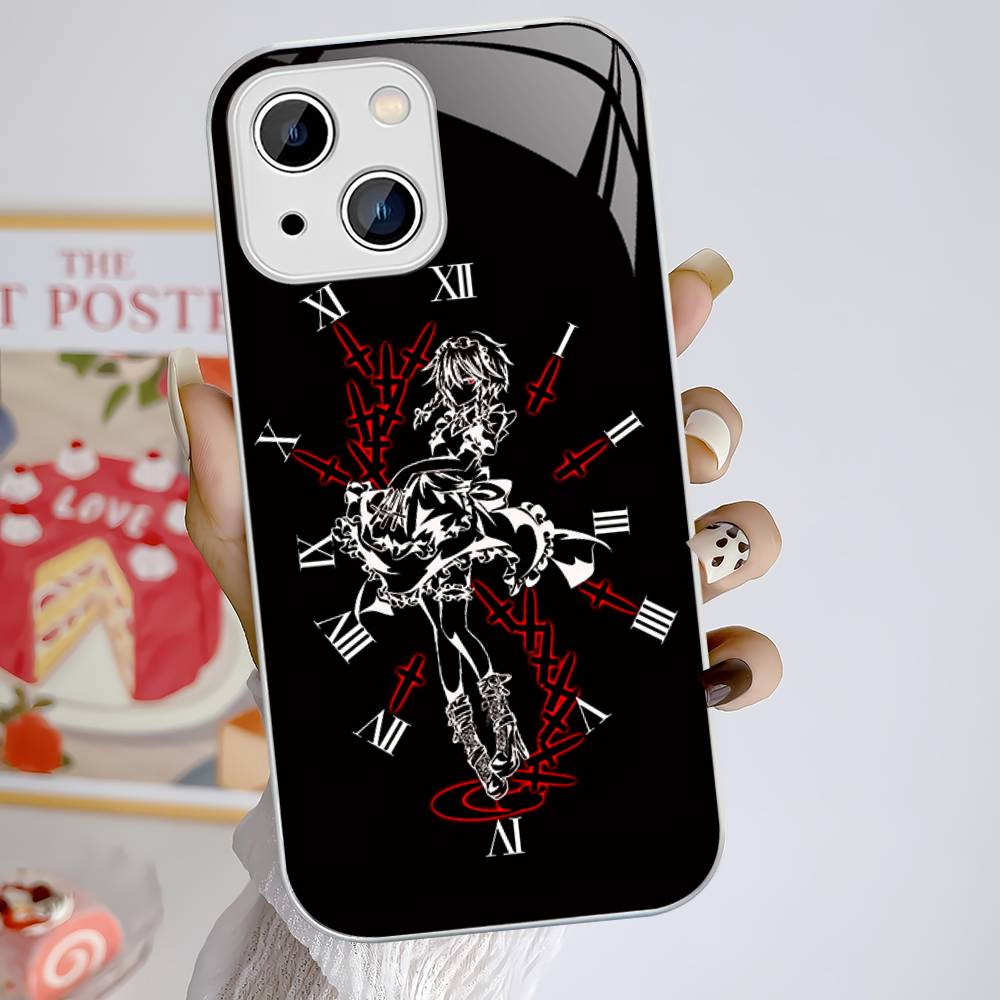 Classic Game Touhou Project Tempered Glass For Iphone 14 13 12 11 Pro Mini XS MAX 14Plus X XS XR Cover