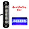 1X Truck 12V-24V LED Warning Strobe Grille Flashing Lamp Bar Side Car Beacon Red Yellow White Turn Signal Parking Drl Fog LightTurn Signal 2