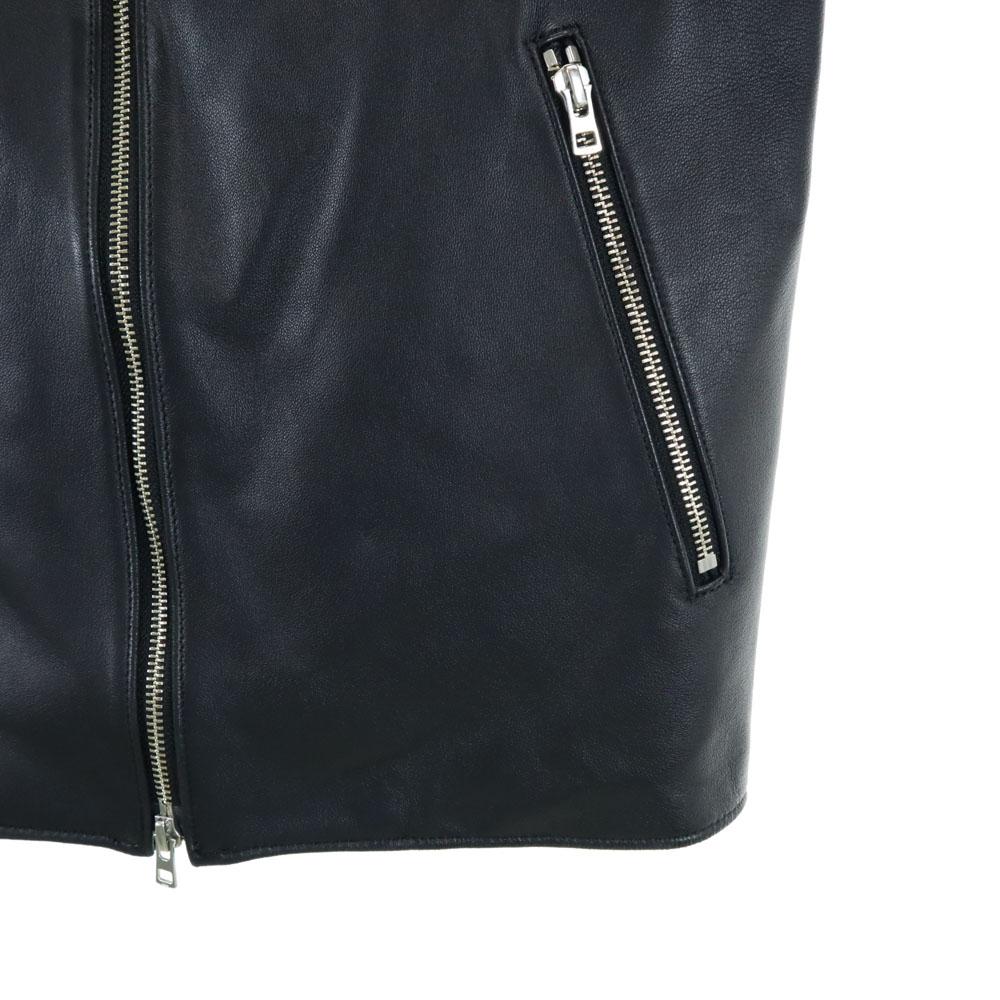 LIDNM made in Japan leather jacket L black Blouson Men's Used