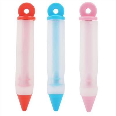 Praktischer Silikon-Dekorationsstift, langlebiger Kuchen-Dekorationsstift, praktischer, humanisierter Loch-Design, lebensmittelechter Backladen für das Backen in der Küche zu Hause
