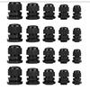 40  Pieces Of Plastic Waterproof Adjustable 3.5-13mm Cable Connectors PG7, PG9, PG11, PG13.5, PG16