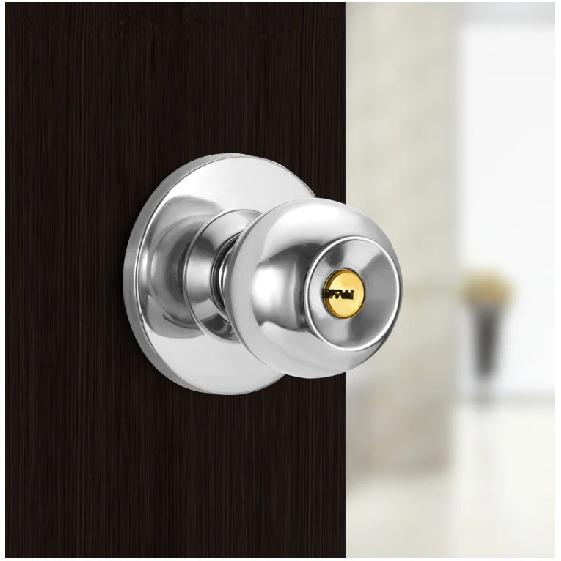 Stainless Steel round Ball Door Knobs Passage Entrance Lock Handle for Bedrooms Living Rooms Hardware Accessories
