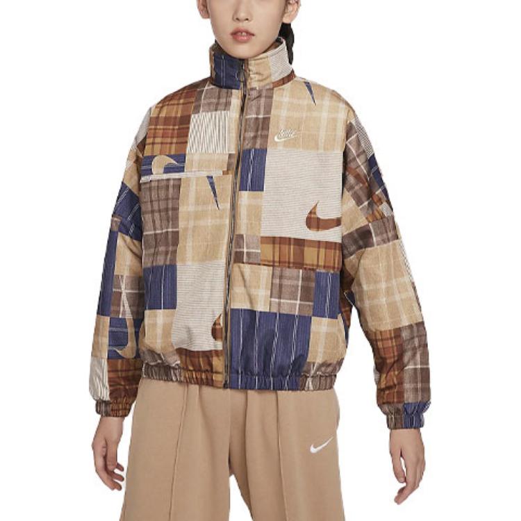 New Nike Sportswear Puffer Jacket Women's Dark Floating Wood Brown FV3975-282