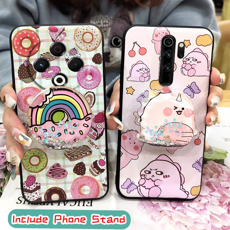 Stoßfest Wasserdicht Handyhülle Für Tecno Spark30 4G/KL6 Hautgefühl Silikon Weiche Hülle Drehbarer Ständer Schmutzabweisend