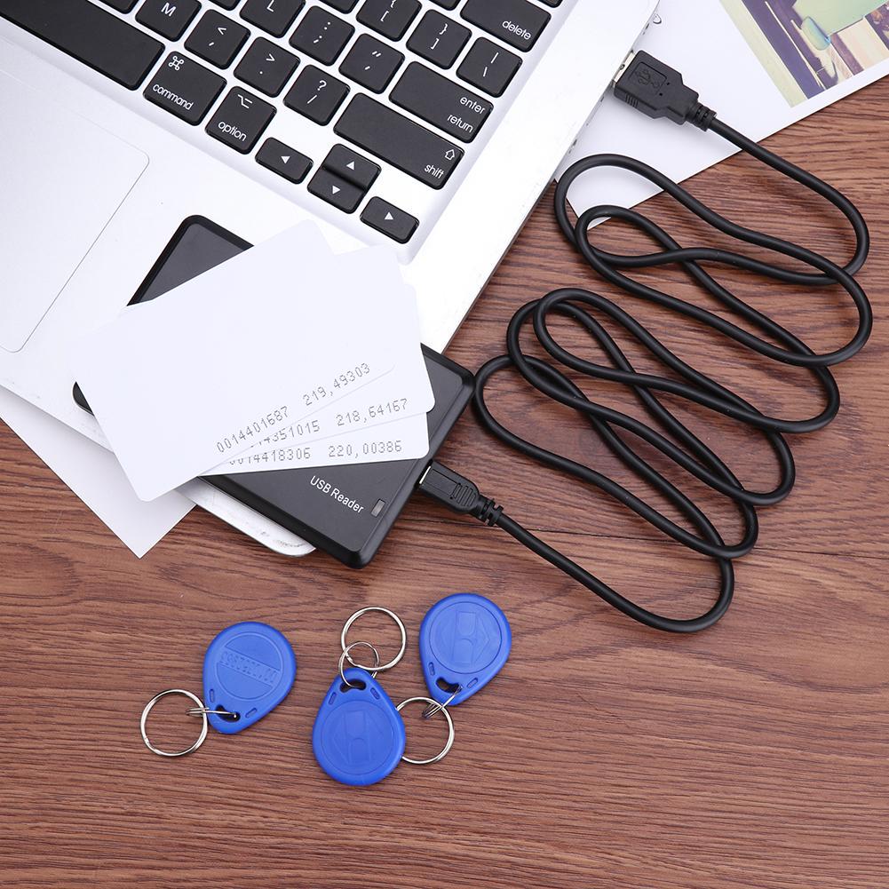 Buy 125KHz RFID Reader EM4100 Proximity USB Sensor Free Driver Smart ID ...