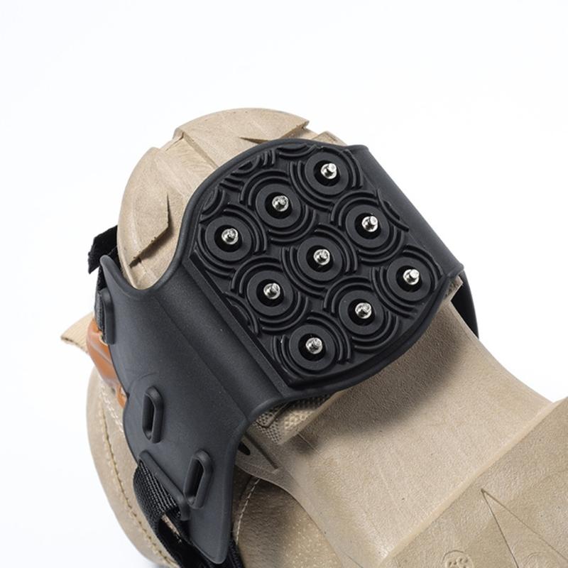 9 Claws Nails Antislip Shoe Cover Nonslip Traction Ice Cleats Walk Crampon Spikes Grip for Hiking Winter Mountain Road