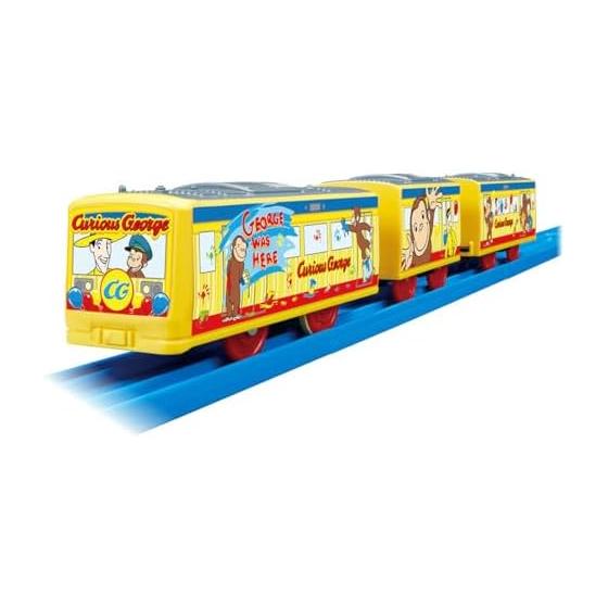 TAKARA TOMY Plarail Curious George Wrapping Train Train Toy Ages 3+
