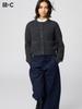 Uniqlo Waffle Knit Crew Neck Cardigan