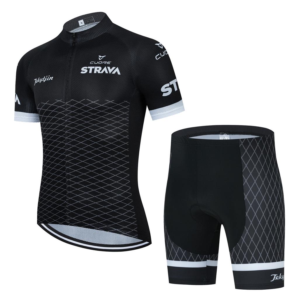 New Cycling Suit, Bicycle Mountain Bike Outdoor Breathable Short-sleeved Shorts 2026 Summer Breathable Cycling Suit Set