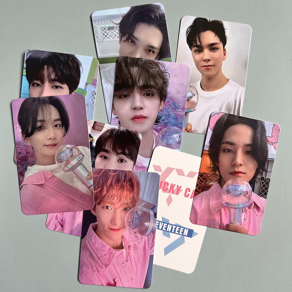 SEVENTEEN Group 2023 CARATLAND Lightstick Card: Carat Island Caratzone Random Photocard.