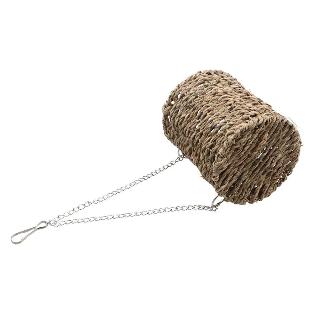 Natural Grass Hamster Hammock Grass Weaved Bird Tunnel Bed Grass Tunnel Hammock  Sleeping