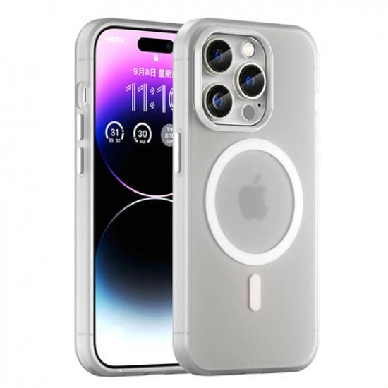 Magnetic Phone Case For iPhone 14 Pro Max Matte Magnetic Protective Cover