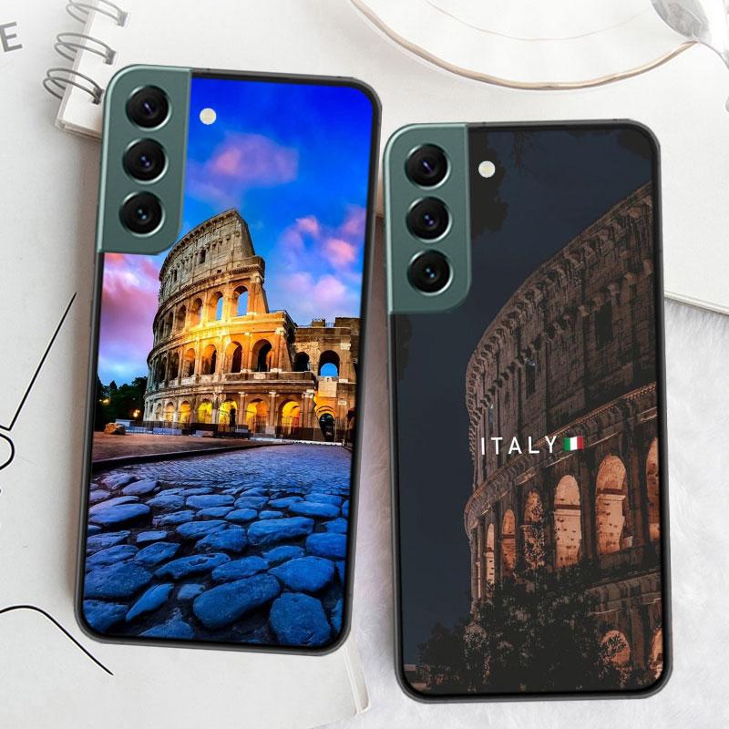 Colosseum Rome Italy Phone Case For Samsung S25 Edge S24 FE Galaxy S22 Ultra S21 Plus S20 S23 S10 Plus Cover Silicone Soft Coque