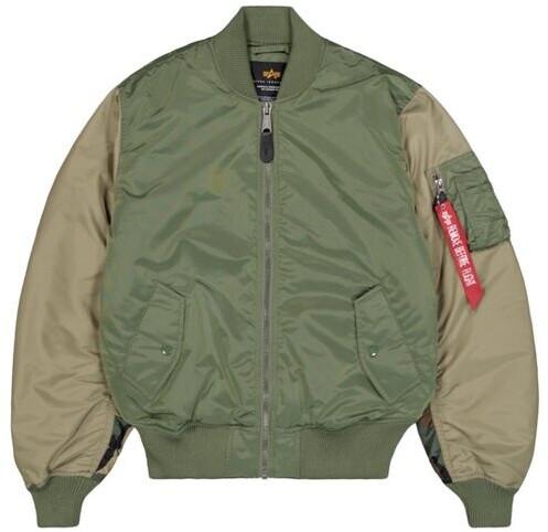 Зимняя куртка Alpha Industries MA-1 Camo Back Embroidery Bomber Jacket Размер Olive Green (258120-01)