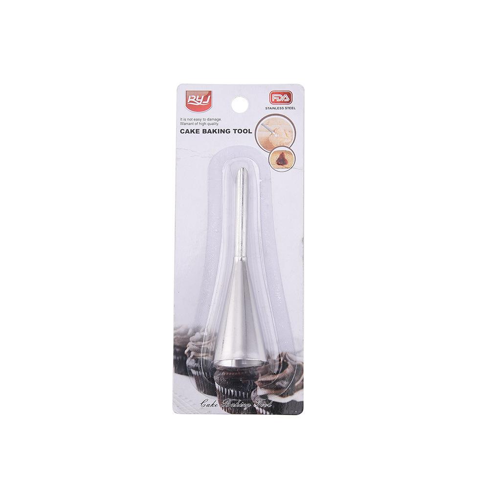 Cream Icing Piping Nozzle Tip Stainless Steel Cupcake Puffs Injection Russian Syringe Puff Nozzle Tip Pastry Tool