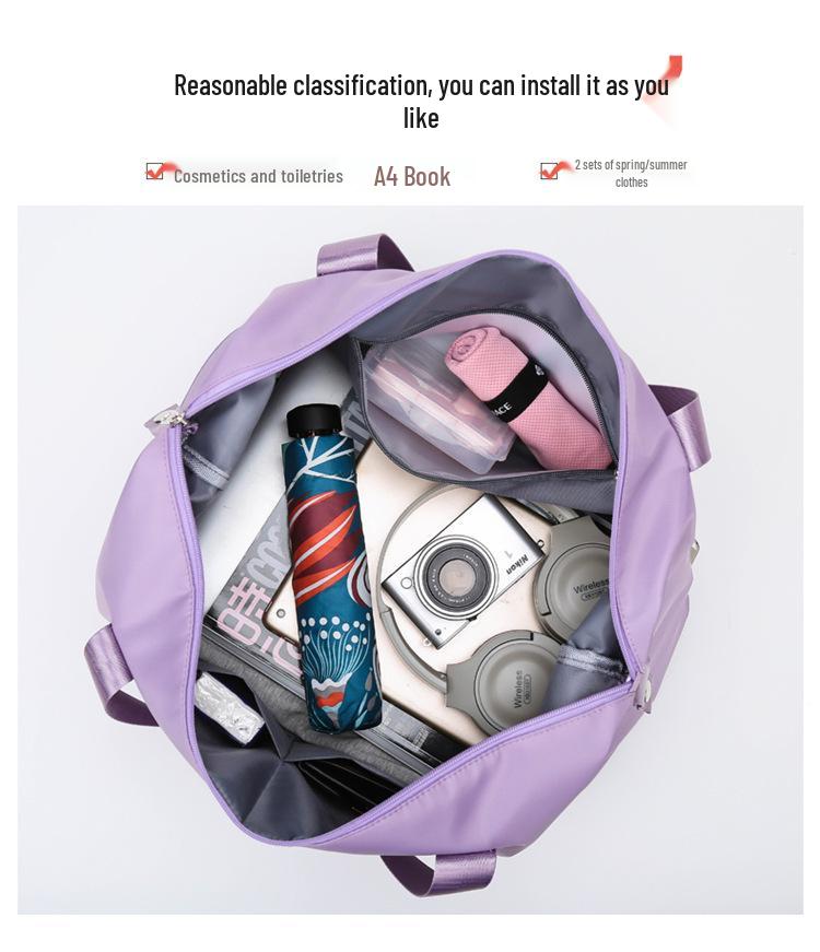 Damen Erweiterbare Reisetasche - Handgepäck, Sport-, Yoga-, Fitness- und Mutterschaftstasche mit Gepäckaufbewahrung.