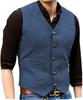 Men's V-Neck Wedding Vest - Perfect for Groom or Best Man