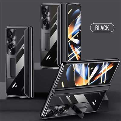 Menteşeler Koruma Şeffaf Kılıf Samsung Galaxy Z Fold 4 5g Kaplama Manyetik Braketi Kılıfı Galaxy Z Fold4 Telefon Kapağı