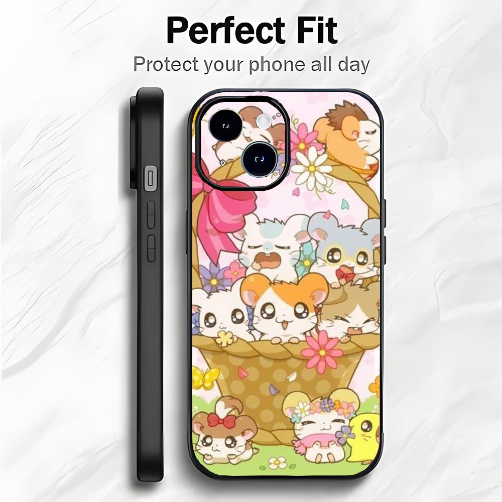 

Anime H-Hamtaro Cute Hamster Kawaii Lovely Phone Case Phone Case Soft Packaging Lightweight For iPhone17 16 15 14 13ProMax iphone12promax