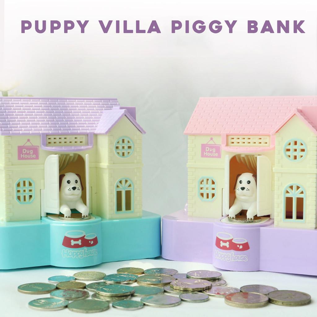 Funny Puppy Piggy Bank Puppy Stealing Money Eating Money Piggy Bank for Boys & Girls Funny Gift