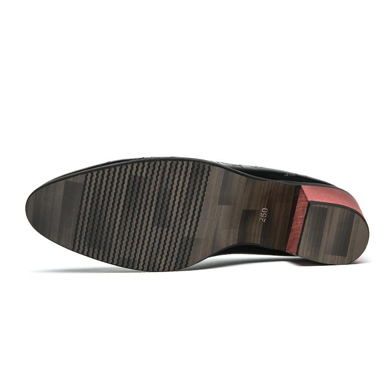 Sommer Herre Halvsko Høyhæl Mules Sandaler Tøfler Mann Loafers Fritidssko Lær