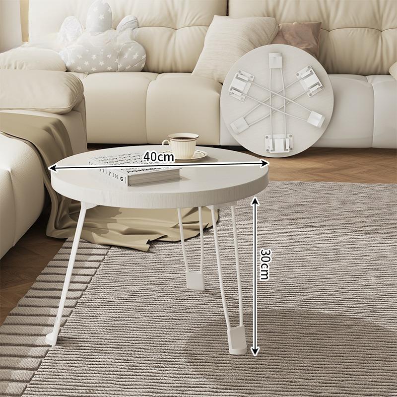 Folding Coffee Table Round Side Tables Minimalist Modern Table Multifunctional Portable Simple Living Room Small Sofa Tables