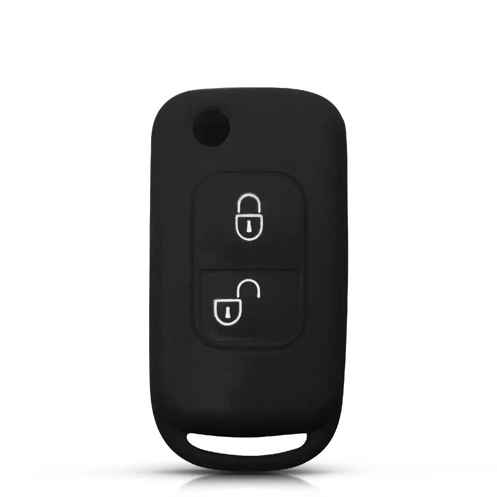Funda para llave de control remoto plegable de 2 botones para Mercedes Benz SLK E113 ACES W168 W202 W203 AC Clase A