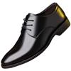Formal Men's Business Leather Shoes Autumn Soft Sole Breathable Casual Shoes British Korean Lace-up Black Driving Shoes