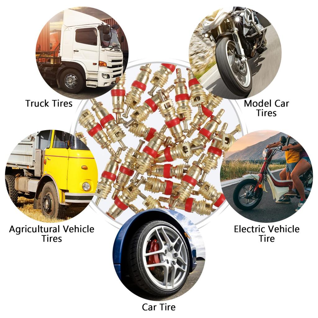 iplusmile Tire Valve Core, Air Valve, Air Valve Cap, Repair Tool, Bug Turner Screwdriver,