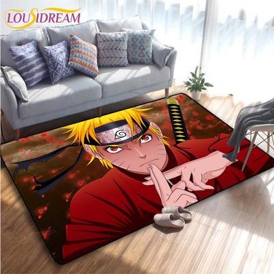 Anime Naruto 3D-Druck-Teppich für Küche, Fußmatte, Schlafzimmer, Teppiche für Wohnzimmer, Waschküche, Badezimmer, rutschfeste Bodenmatte
