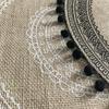 1PC Round Flower Print Table Placemat Nordic Style Non-slip Placemat Heat Insulation Furniture Decoration Mat Coffee Cup Mats LS